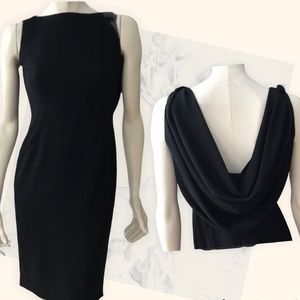 Little Black Dress with Back Drape  Sz 2